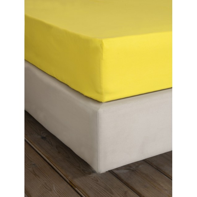 Σεντόνι Γίγας με Λάστιχο Unicolors - Yellow -...