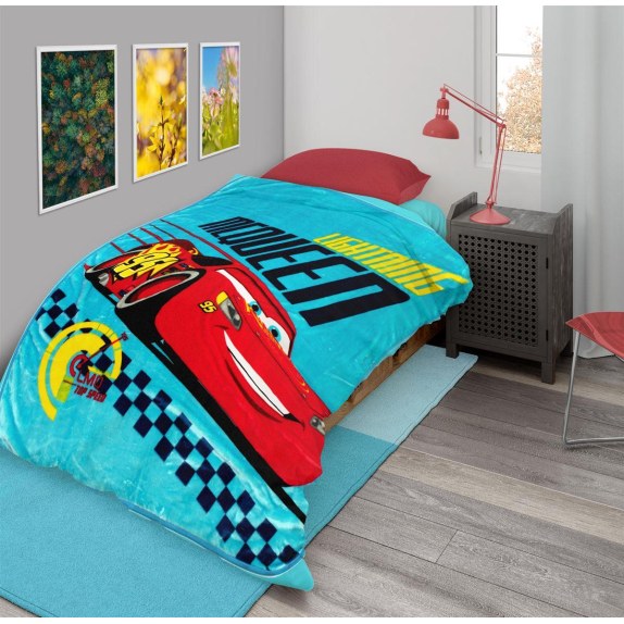 Κουβέρτα Βελουτέ Μονή Disney Home Cars 513 160X220...