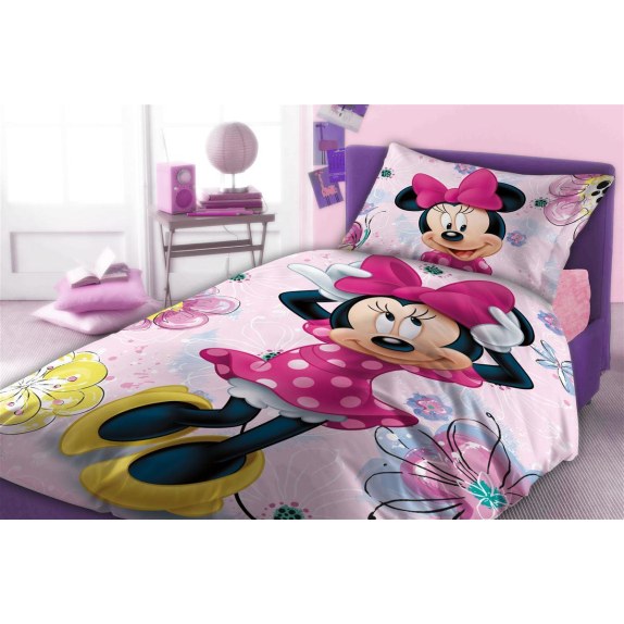 Σετ Παιδικά Σεντόνια Μονά 4 Τεμαχίων Disney Home Minnie...