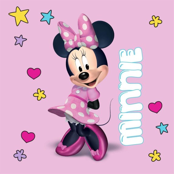 Λαβέτα Νηπιαγωγείου Disney Home Minnie 78 30x30 Pink
