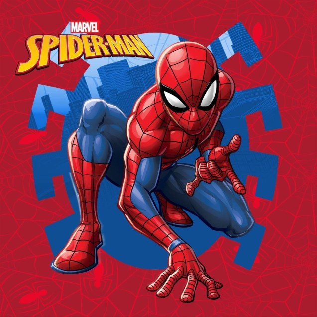 Λαβέτα Νηπιαγωγείου Marvel Spider-Man 71 30x30 Red