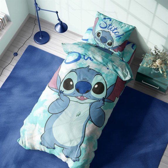 Σετ Παιδικά Σεντόνια Μονά 4 Τεμαχίων Disney Home Stitch...