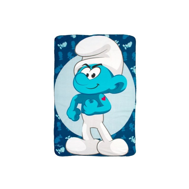 Κουβέρτα Fleece Κούνιας Peyo Smurfs 11 100x140...