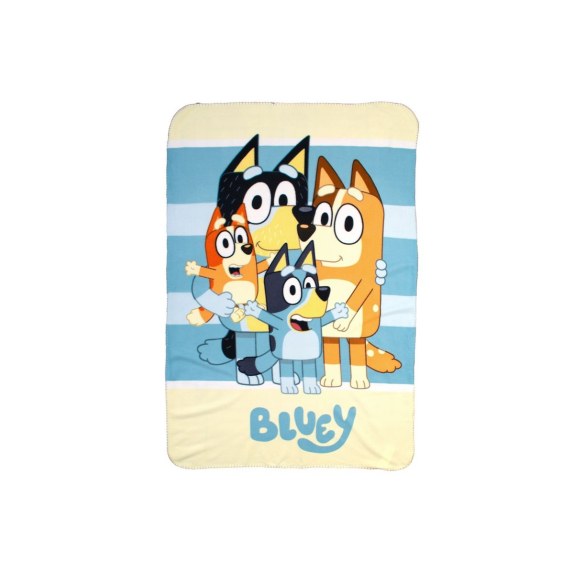 Κουβέρτα Fleece Κούνιας BBC Studios Bluey 55 100x140 Blue