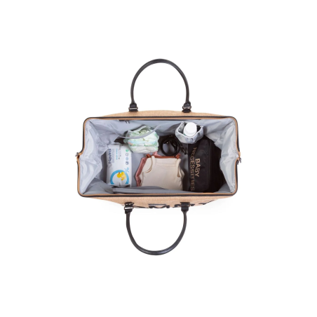 Τσάντα Αλλαγής ChildHome Mommy Bag Large Raffia BR77379