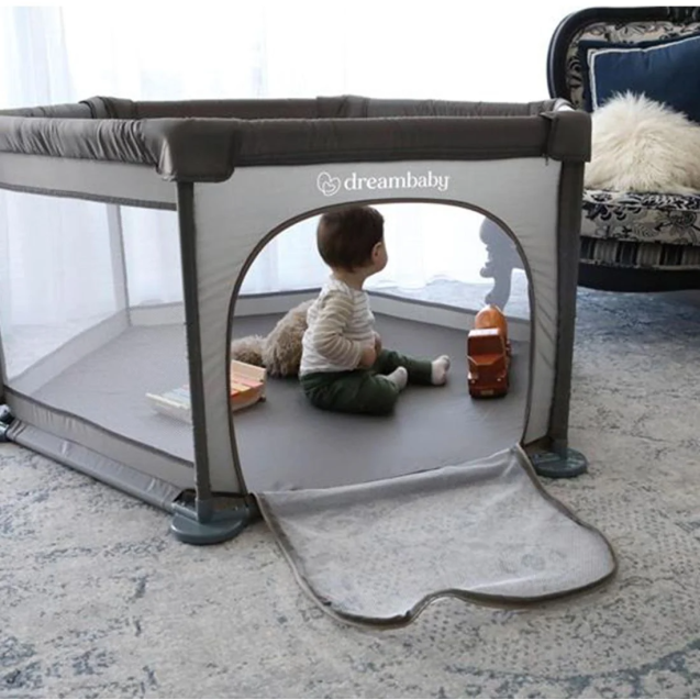 Πάρκο DreamBaby Υφασμάτινο Εξάγωνο Taupe BR79496