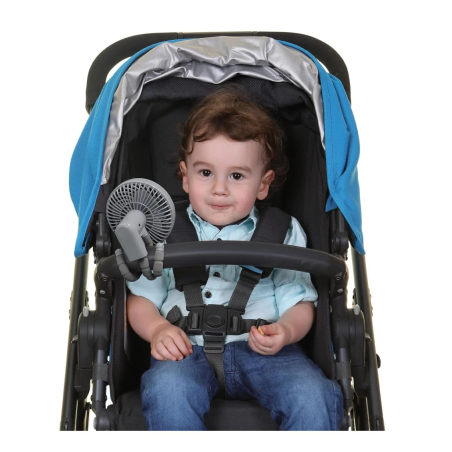 Ανεμιστήρας DreamBaby Mini Φορητός Με Προστατευτικό Κάλυμμα Grey BR78586