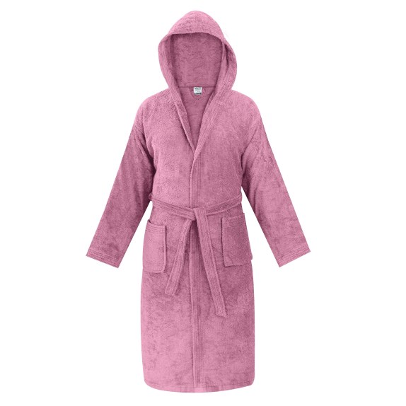 Μπουρνούζι με κουκούλα Madi Olia Nude Pink Small
