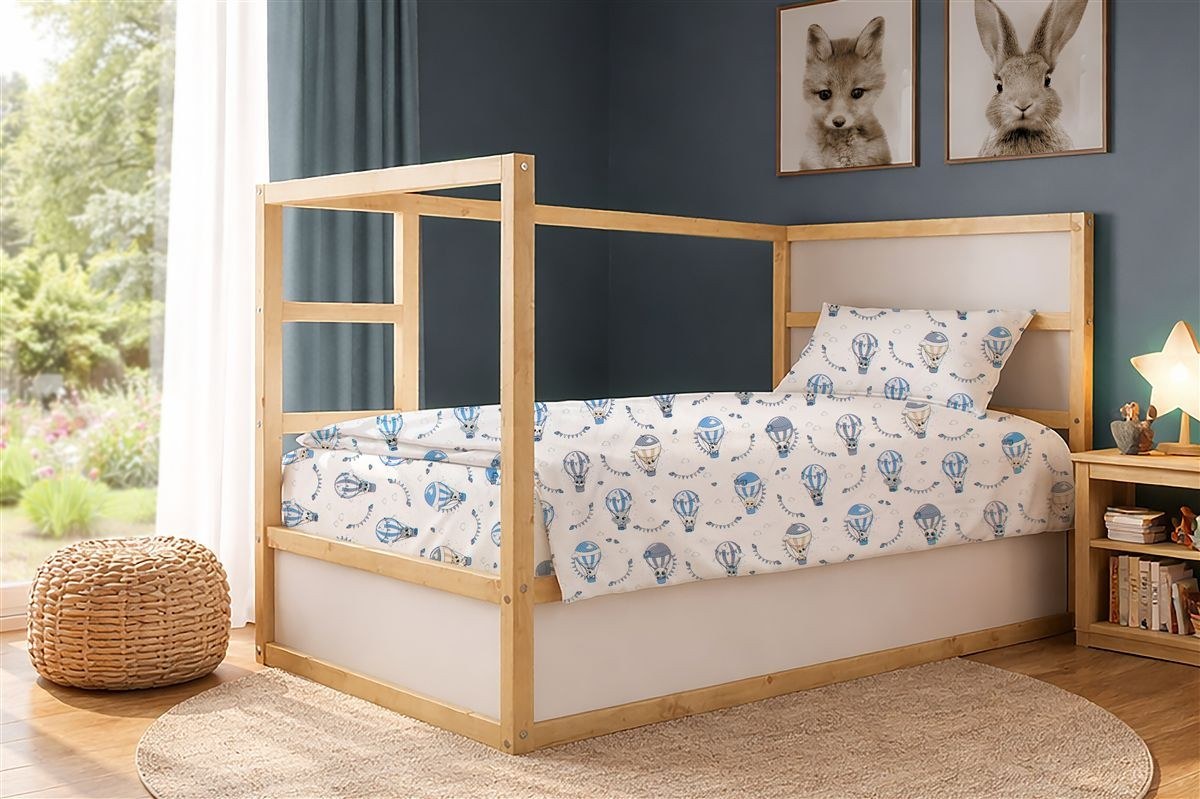 Σεντόνια Εμπριμέ Σετ 3 τεμ kids The Floating Zoo 596 16