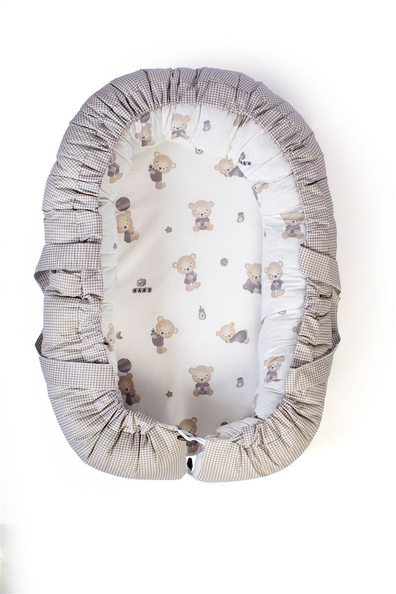Dimcol Φωλιά Ύπνου Dimcol Bear's Nest 05 85x60x15 White-Grey