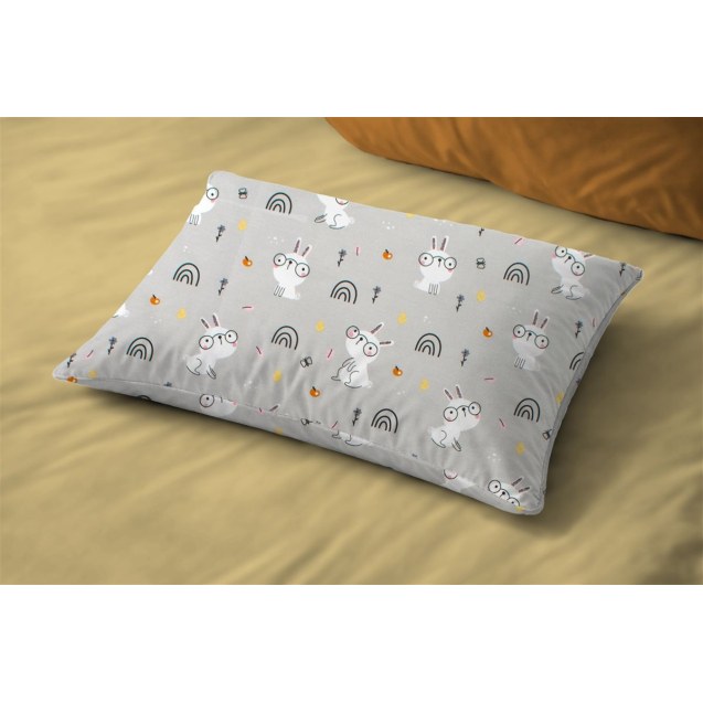 Βρεφική Μαξιλαροθήκη Dimcol Rabbit Garden 586...