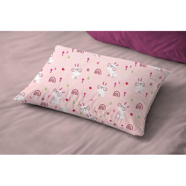Παιδική Μαξιλαροθήκη Dimcol Rabbit Garden 585...