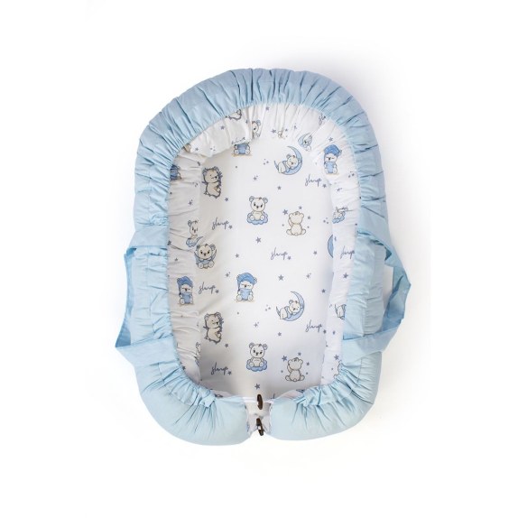 Φωλιά Ύπνου Dimcol Bear's Nest 03 85x60x15 White-Sky Blue