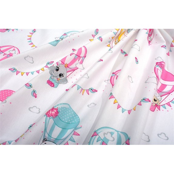 Πάνα Χασέ Dimcol The Floating Zoo 597 80x80 White-Pink