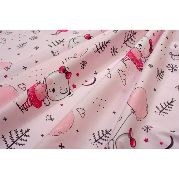 Πάνα Χασέ Dimcol Ballerina Bear 598 80x80 Pink