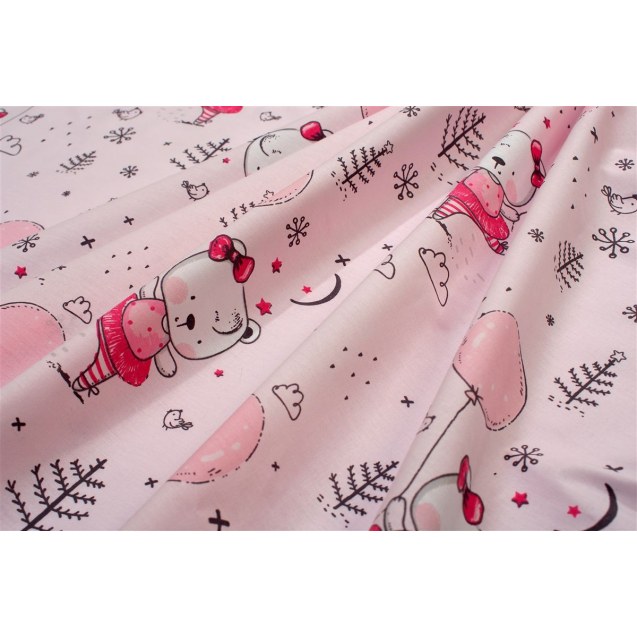 Πάνα Χασέ Dimcol Ballerina Bear 598 80x80 Pink