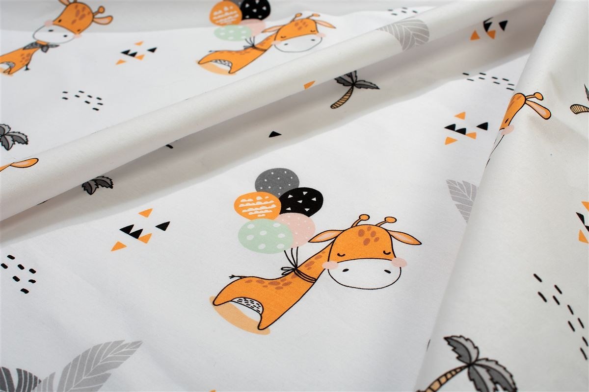 Πάνα Χασέ Dimcol Giraffe 599 80x80 White-Orange