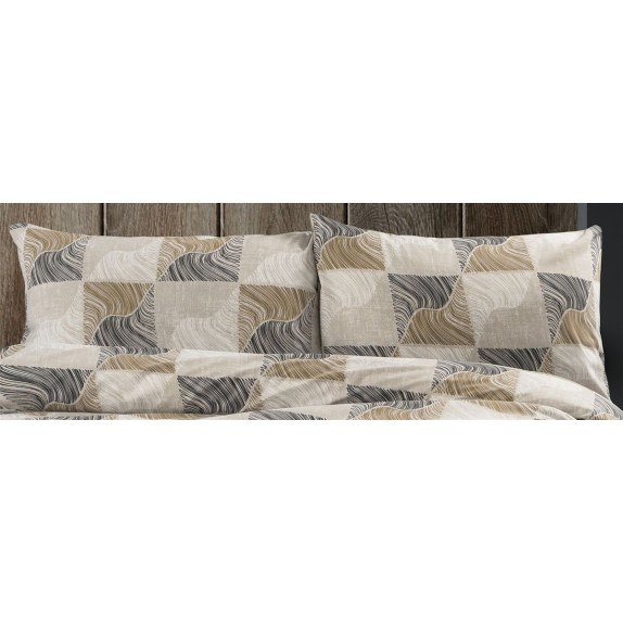 Μαξιλαροθήκη Dimcol Κλεοπάτρα 609 50x70 Beige-Black