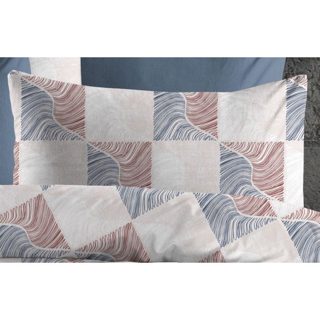Μαξιλαροθήκη Dimcol Κλεοπάτρα 610 50x70 Blue-Red