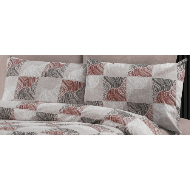 Μαξιλαροθήκη Dimcol Κλεοπάτρα 611 50x70 Red-Black