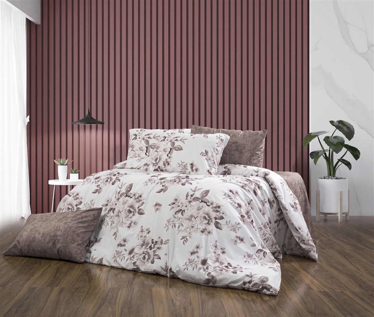 Κουβερλί, Παπλωματοθήκες Anesis Home - ΣΗΜΑΝΤΙΚΟ: Σε περίπτωση διαφοράς τιμής από το κατάστημα ισχύει παντα και μόνο η τιμή του καταστήματος Παπλωματοθήκη Εμπριμέ Βερονίκη 488 220x240 White-Mocha