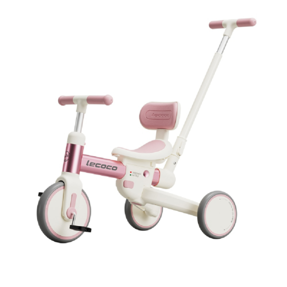 Τρίκυκλο Πολυλειτουργικό Lecoco C-walker S3 Ροζ Ποδήλατο...