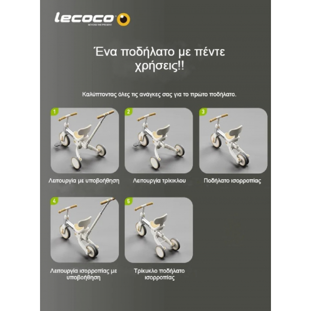 Τρίκυκλο Πολυλειτουργικό Lecoco C-walker S3...