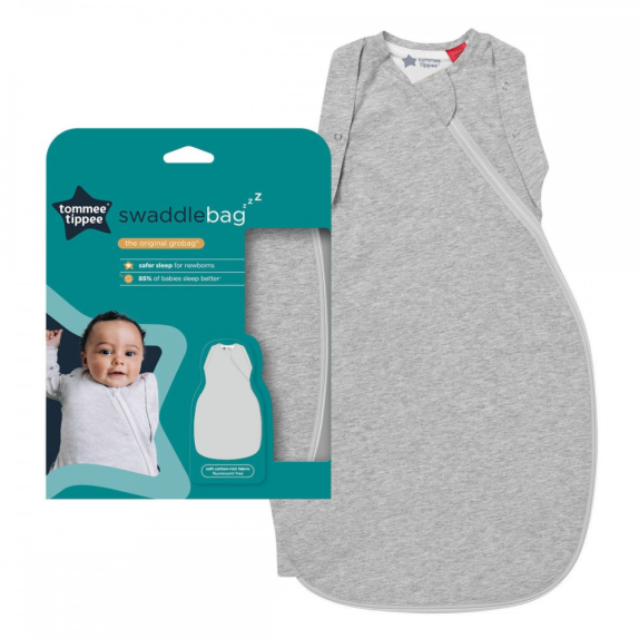 Υπνόσακος 1 tog Grobag Swaddle Bag Sky Grey Marl 0-3...