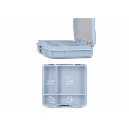 Δοχείο Φαγητού Ubbi Bento Με 4 Χωρίσματα Cloudy Blue UB-10351