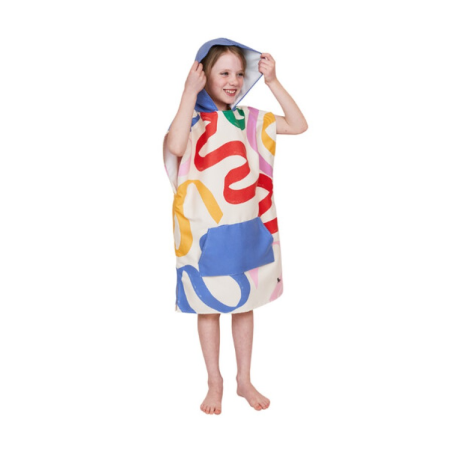 Παιδικό Πόντσο Θαλάσσης Dock & Bay Quickdry - Doodle Mood Microfiber 75X55 5061011621580