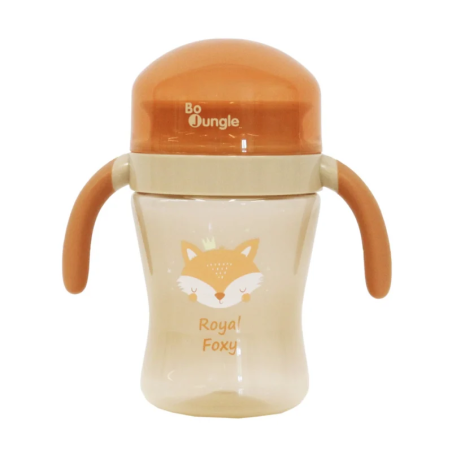 Εκπαιδευτικό Παιδικό Ποτήρι Bo Jungle Με Χειρολαβές Και Καπάκι Foxy BJ-B552060