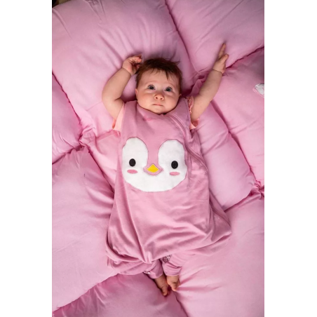 Υπνόσακος BabyBliss Χειμωνιάτικος Με Ποδαράκια 2.5tog "Penguin Pink" 18-36 μηνών BLISS-JMP-0005