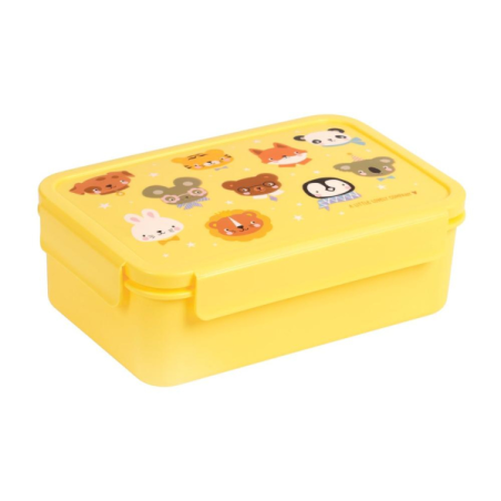 Δοχείο Φαγητού A Little Lovely Company Bento Με Χωρίσματα Animal Friends 1.2Lt BBAFYE77