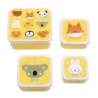 A little lovely company: Σετ 4 δοχεία φαγητού Lunch & Snack Box Animal Friends SBSEAF81