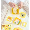 A little lovely company: Σετ 4 δοχεία φαγητού Lunch & Snack Box Animal Friends SBSEAF81
