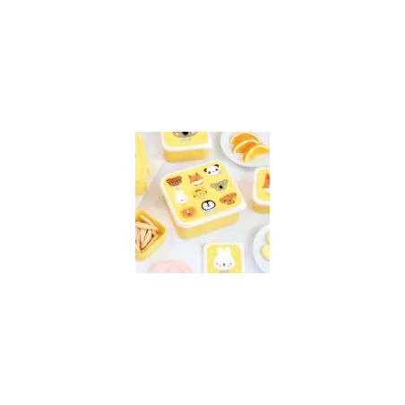 A little lovely company: Σετ 4 δοχεία φαγητού Lunch & Snack Box Animal Friends SBSEAF81