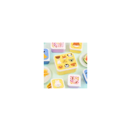 A little lovely company: Σετ 4 δοχεία φαγητού Lunch & Snack Box Animal Friends SBSEAF81