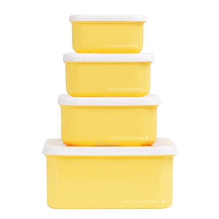 A little lovely company: Σετ 4 δοχεία φαγητού Lunch & Snack Box Animal Friends SBSEAF81