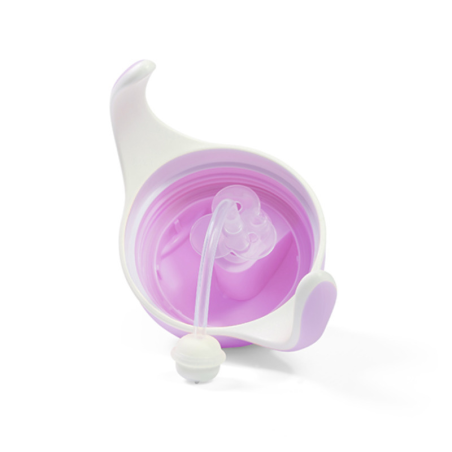 BabyOno Ποτηράκι Με Καλαμάκι Και Βαρίδι Lilac BN1464/05