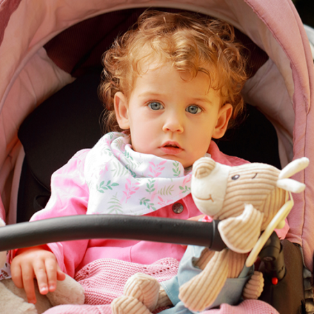 Σετ 2 Τεμαχίων Σαλιάρα-Μπαντάνα BabyOno Leaves Διπλής Όψεως BN879/10
