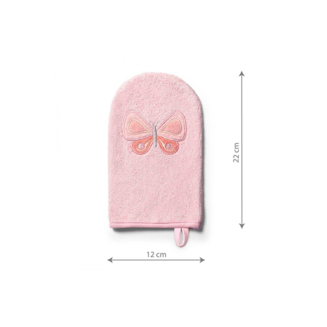 Γάντι Πλυσίματος BabyOno Bamboo Ροζ BN347/07