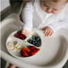 Πιάτο Σιλικόνης BabyOno Με Βεντούζες Και Χωρίσματα Μπεζ BN1482/04