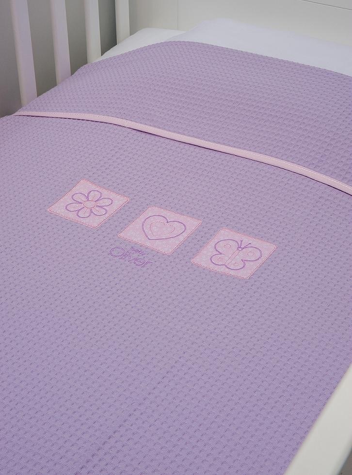 Baby Oliver des-471 Κουβέρτα Πικέ Κούνιας 100x140