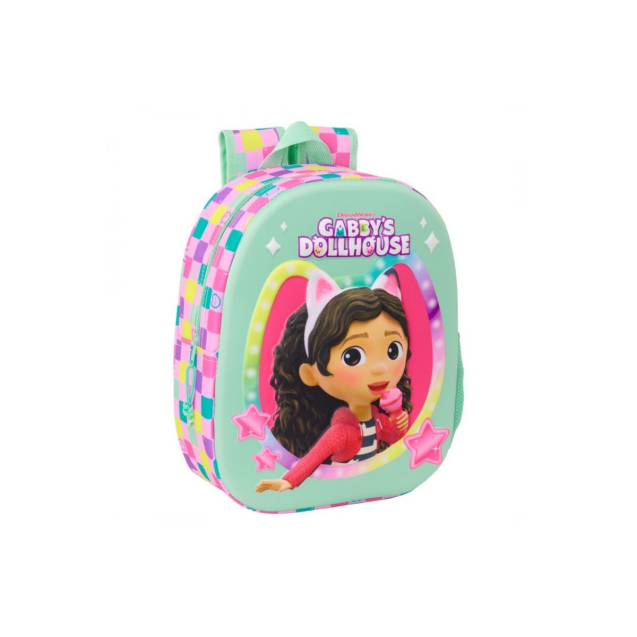 Τσάντα πλάτης παιδικού 3D Gabby's Dollhouse Safta