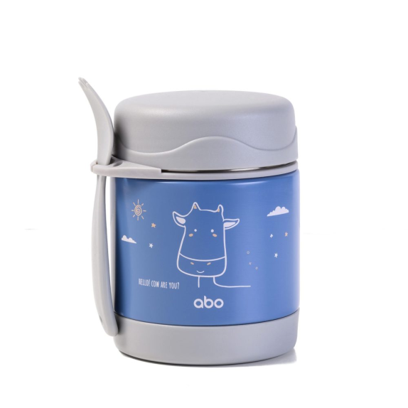 ΑΒΟ Θερμος Φαγητου 300Ml Με Κουταλοπιρουνο Hello! Cow Are...