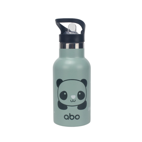 ABO Παιδικό Παγούρι Θερμός abottle "BORN TO BE PANDASTIC" με έξτρα πώμα  350ML