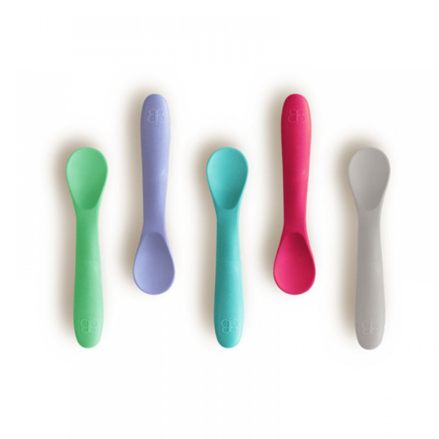 Spoon Σετ 5 Κουτάλια Σιλικόνης Ροζ B0190-P Bbluv