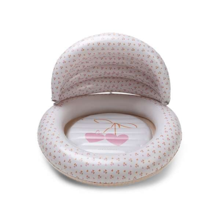 Φουσκωτή Πισίνα Swim Essentials Με Σκίαστρο Beige Cozy Hearts 100Εκ. SWE-2025SE107