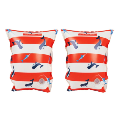 Μπρατσάκια Swim Essentials Red-White Whale Για 0-2 Ετών SWE-2020SE166