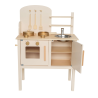 Ξύλινη Παιδική Κουζίνα Jabadabado Με Κατσαρολικά Cream JB-W7251